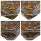 LOUIS VUITTON Shoulder Bag M45254 PVC Brown Gold Metal Shoulder Bag Messenger bag Monogram Reporter PM Women Used Authentic