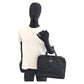 PRADA Business bag Nylon Black SilverMetal Business bag briefcase Test Triangle With logo mens Used Authentic