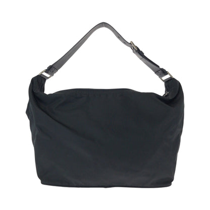 PRADA Handbag Nylon black Handbag accessory pouch Test Triangle With logo Women Used Authentic