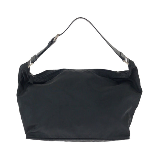 PRADA Handbag Nylon black Handbag accessory pouch Test Triangle With logo Women Used Authentic