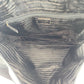 PRADA Tote Bag Nylon Black SilverMetal Tote Bag Shoulder Bag Test Triangle With logo Women Used Authentic