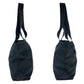 PRADA Tote Bag Nylon Black SilverMetal Tote Bag Shoulder Bag Test Triangle With logo Women Used Authentic