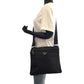 PRADA Shoulder Bag Nylon Black SilverMetal Shoulder Bag pochette Test Triangle With logo mens Used Authentic