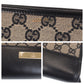 GUCCI Business bag 019 0434 GG canvas, leather beige black black Business bag paper case Women Used Authentic