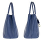 PRADA Tote Bag leather Blue GoldMetal Tote Bag Shoulder Bag 2way Safiano Galleria TriangleWith logo Women Used Authentic