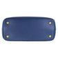 PRADA Tote Bag leather Blue GoldMetal Tote Bag Shoulder Bag 2way Safiano Galleria TriangleWith logo Women Used Authentic