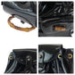 GUCCI Backpack 003 2850 0030 Patent leather Black GoldMetal Backpack Backpack Bamboo Women Used Authentic