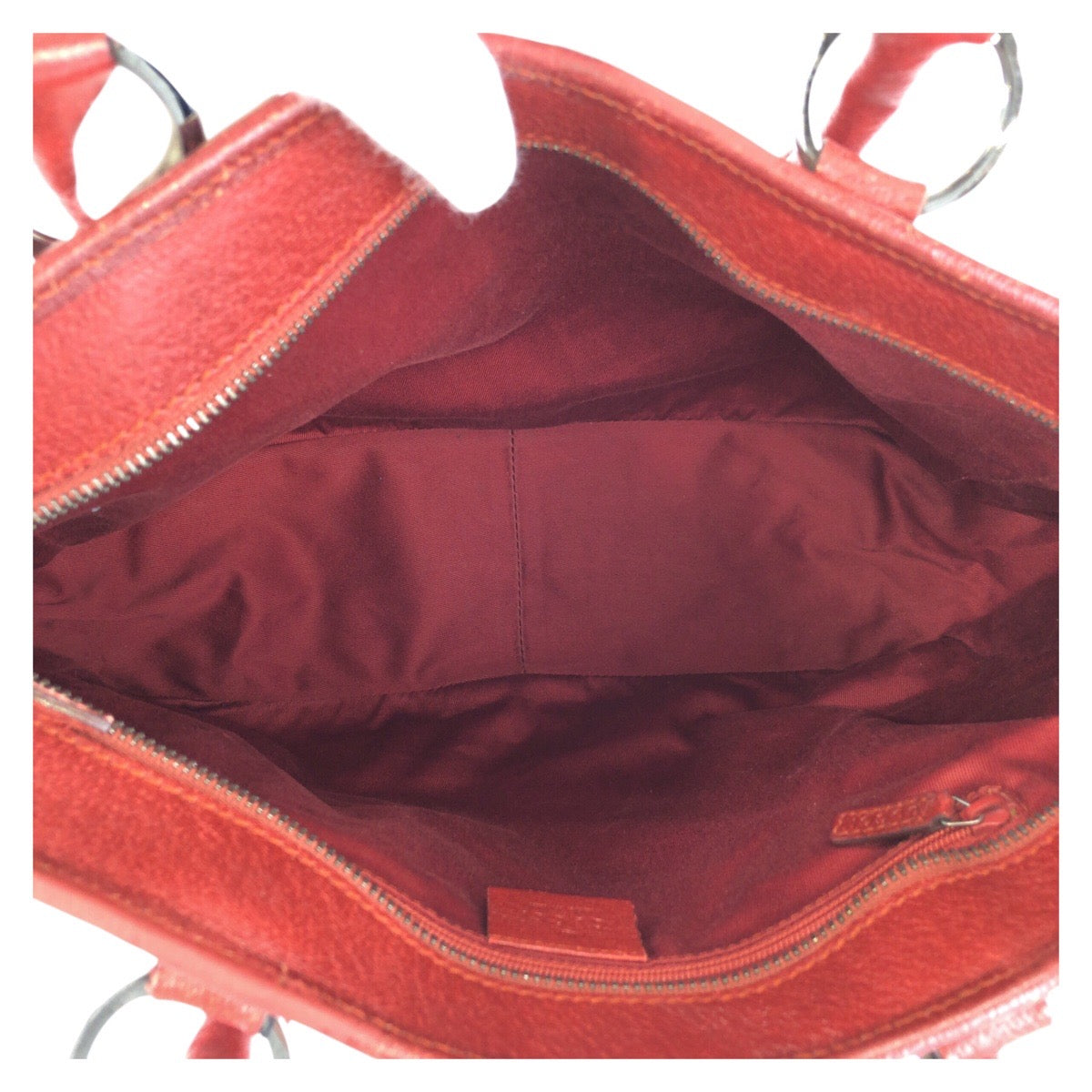 GUCCI Tote Bag 113011 GG canvas, leather Red Tote Bag Shoulder Bag Women Used Authentic