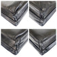 PRADA Business bag leather Black SilverMetal Business bag briefcase Safiano mens Used Authentic
