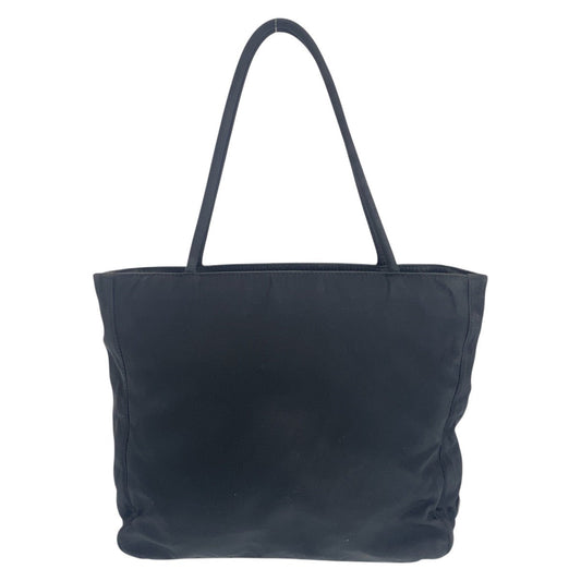 PRADA Tote Bag Nylon black Tote Bag handbag Test Triangle With logo Women Used Authentic