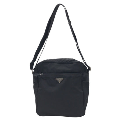 PRADA Shoulder Bag Nylon Black black Shoulder Bag Messenger Bag Unisex Test Triangular logo mens Used Authentic