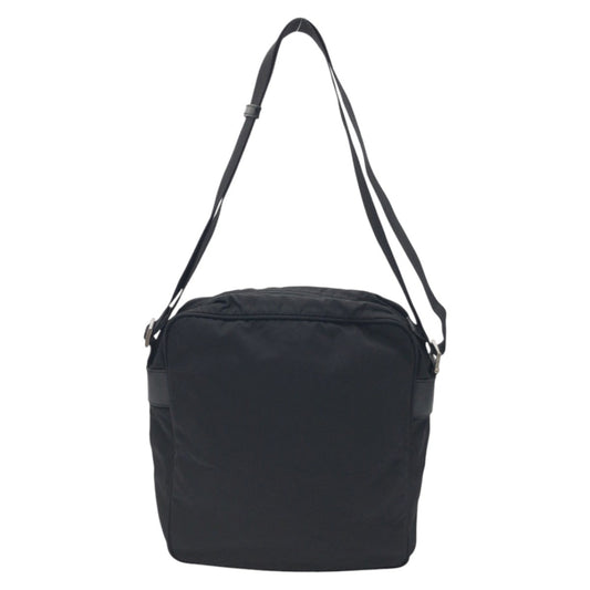 PRADA Shoulder Bag Nylon Black black Shoulder Bag Messenger Bag Unisex Test Triangular logo mens Used Authentic