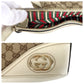 GUCCI Shoulder Bag 182489 GG canvas, leather White Brown Gold Metal Interlocking Women Used Authentic