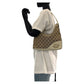 GUCCI Shoulder Bag 182489 GG canvas, leather White Brown Gold Metal Interlocking Women Used Authentic