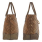GUCCI Tote Bag 269956 GG canvas, leather Brown Gold Metal Tote Bag Shoulder Bag Women Used Authentic