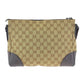 GUCCI Shoulder Bag 114273 GG canvas, leather Beige Brown SilverMetal Crossbody Shoulder Bag Women Used Authentic