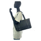 GUCCI Tote Bag 272399 GG canvas, leather Black GoldMetal Tote Bag Shoulder Bag Women Used Authentic