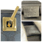GUCCI Tote Bag 002 1099 GG canvas, leather Black GoldMetal Tote Bag Shoulder Bag Women Used Authentic