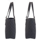 GUCCI Tote Bag 113019 GG canvas, leather Black black Tote Bag Shoulder Bag Women Used Authentic