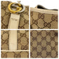 GUCCI Tote Bag 232956 GG canvas, leather beige Tote Bag Shoulder Bag Women Used Authentic