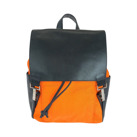 GUCCI Backpack 003 0233 Nylon, Leather Orange Black SilverMetal Backpack Backpack Women Used Authentic