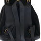 GUCCI Backpack 003 2058 0016 Suede, Leather Black Gold Metal Backpacks & Daypacks Backpacks Bamboo Women Used Authentic