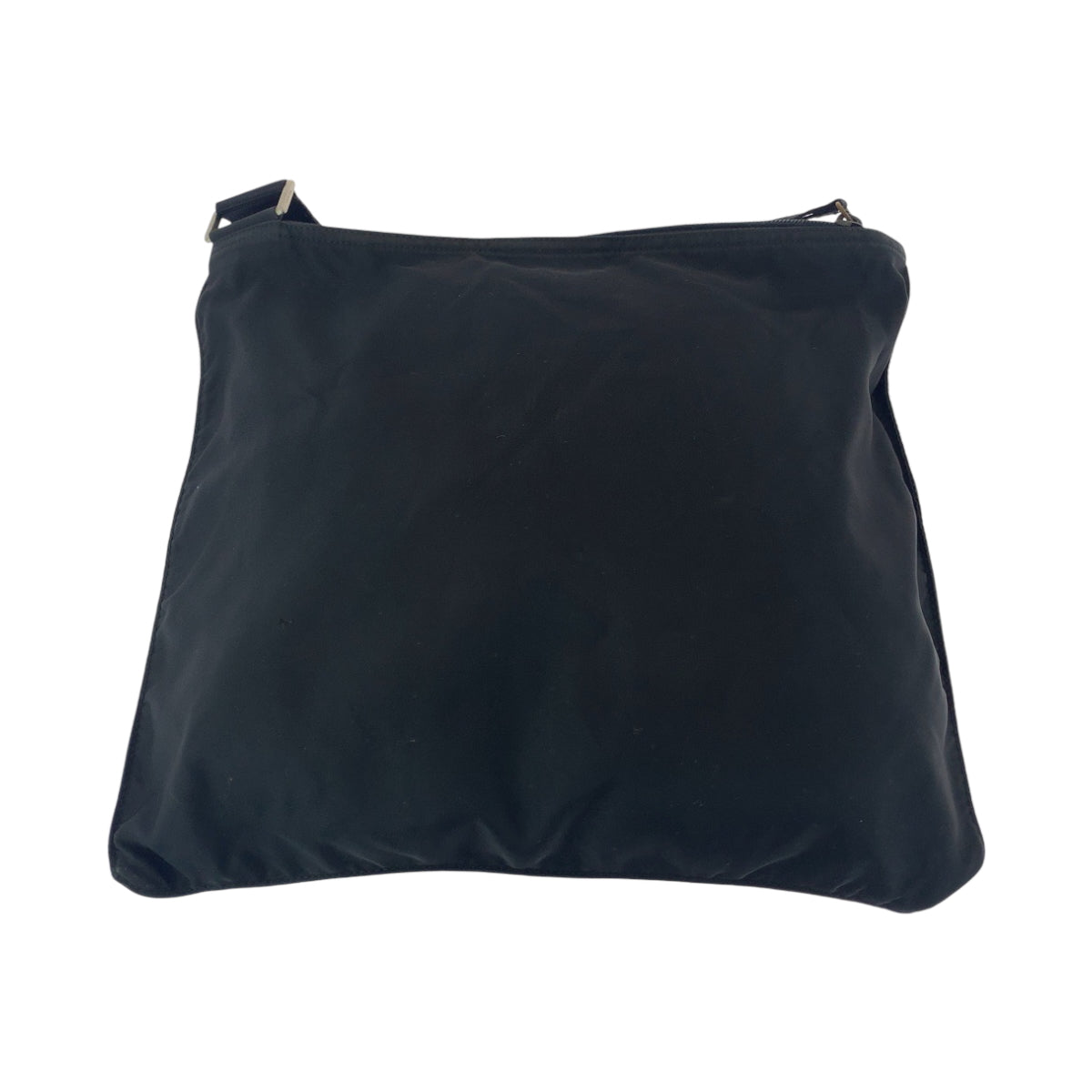 PRADA Shoulder Bag BT0175 Nylon Black SilverMetal Shoulder Bag Sacoche Test Triangle With logo mens Used Authentic