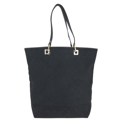GUCCI Tote Bag 002 1098 GG canvas, leather Black GoldMetal Tote Bag Shoulder Bag Women Used Authentic