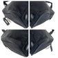 PRADA Tote Bag Nylon Black SilverMetal Tote Bag handbag Test Triangle With logo Women Used Authentic