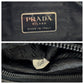 PRADA Tote Bag Nylon Black SilverMetal Tote Bag Shoulder Bag Test Women Used Authentic