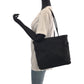 PRADA Tote Bag Nylon Black SilverMetal Tote Bag Shoulder Bag Test Women Used Authentic