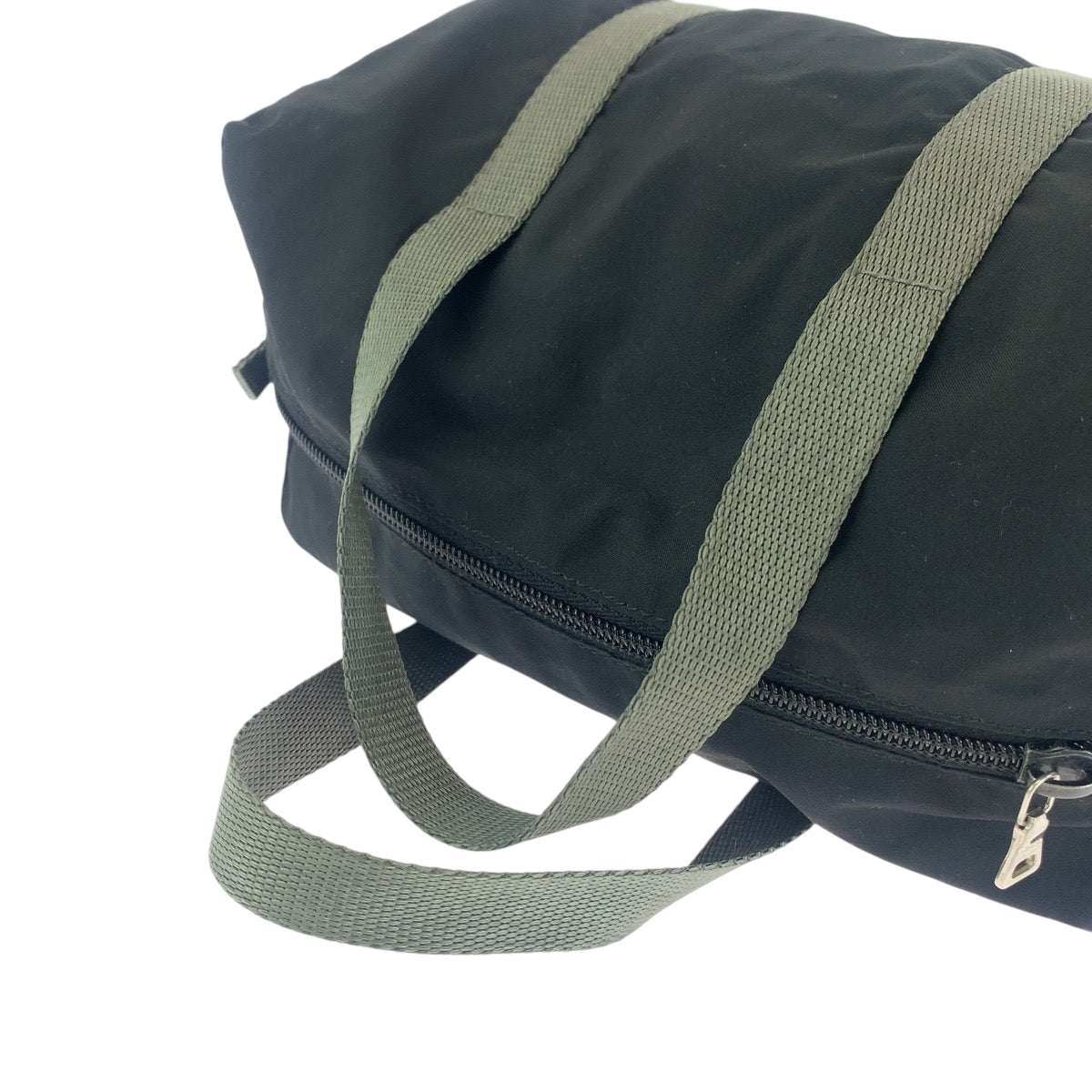 PRADA Boston Duffel bag Nylon Black Gray SilverMetal Boston Duffel bag Handbag Test PRADA Sports Women Used Authentic