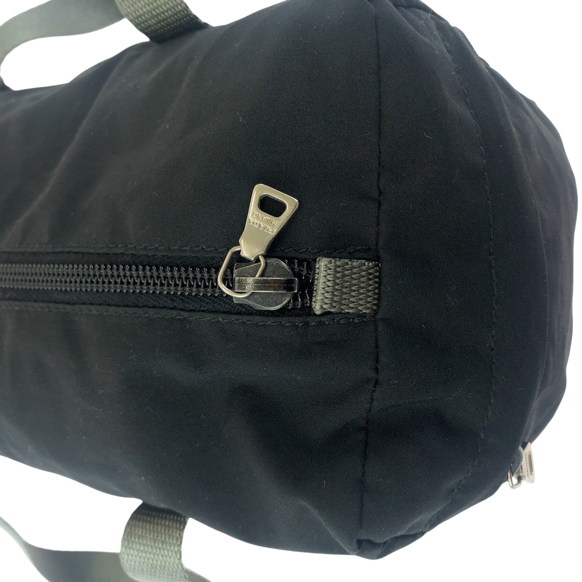 PRADA Boston Duffel bag Nylon Black Gray SilverMetal Boston Duffel bag Handbag Test PRADA Sports Women Used Authentic