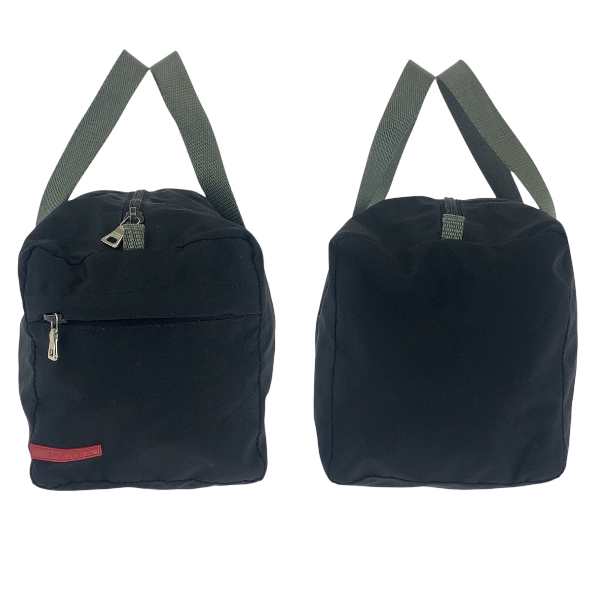 PRADA Boston Duffel bag Nylon Black Gray SilverMetal Boston Duffel bag Handbag Test PRADA Sports Women Used Authentic