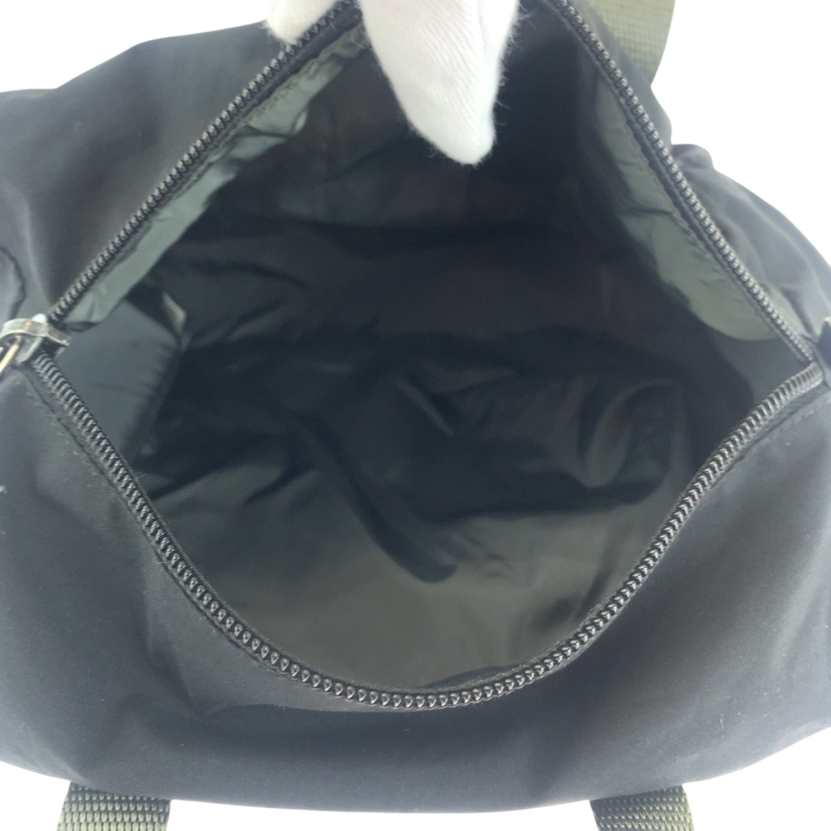 PRADA Boston Duffel bag Nylon Black Gray SilverMetal Boston Duffel bag Handbag Test PRADA Sports Women Used Authentic