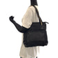 GUCCI Tote Bag 019 0402 GG canvas Black Beige SilverMetal Tote Bag Shoulder Bag Women Used Authentic