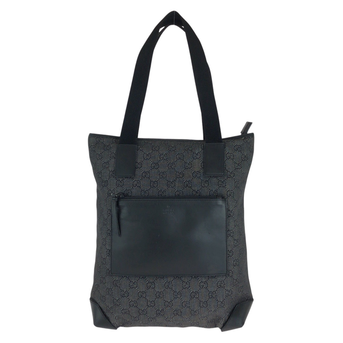 GUCCI Tote Bag 28892 GG canvas, leather Black black Tote Bag Shoulder Bag Women Used Authentic