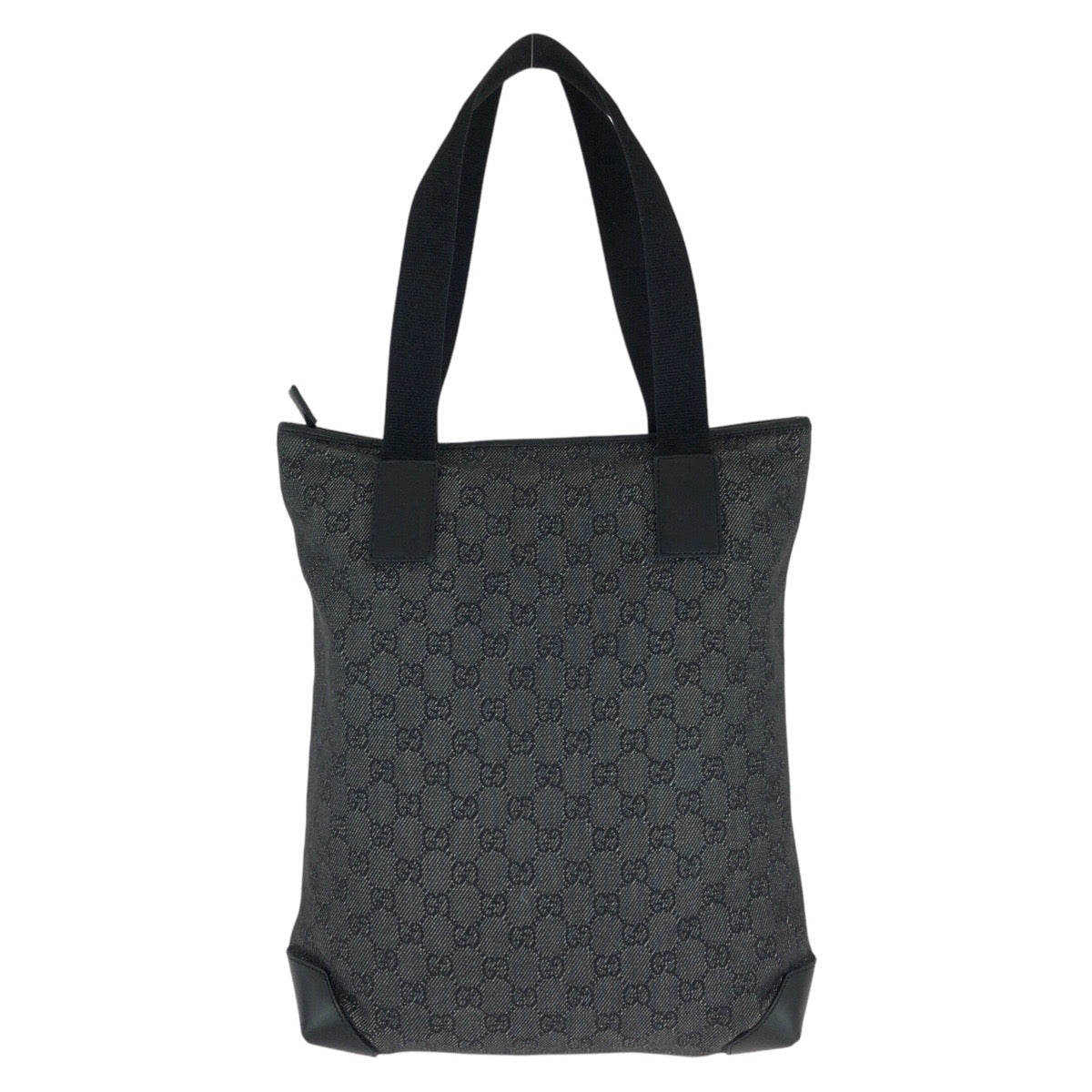 GUCCI Tote Bag 28892 GG canvas, leather Black black Tote Bag Shoulder Bag Women Used Authentic