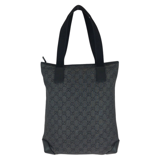 GUCCI Tote Bag 28892 GG canvas, leather Black black Tote Bag Shoulder Bag Women Used Authentic