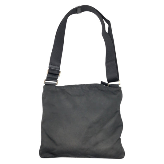 PRADA Shoulder Bag Nylon Black black Shoulder Bag Unisex Test Triangular logo mens Used Authentic