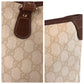 GUCCI Tote Bag 189896 GG Supreme canvas, leather Beige Ivory Brown Tote Bag Shoulder Bag Women Used Authentic
