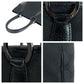 GUCCI Tote Bag 113011 GG canvas, leather Black SilverMetal Tote Bag Shoulder Bag Women Used Authentic