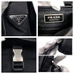 PRADA Shoulder Bag Nylon Black Silver Test Triangular logo