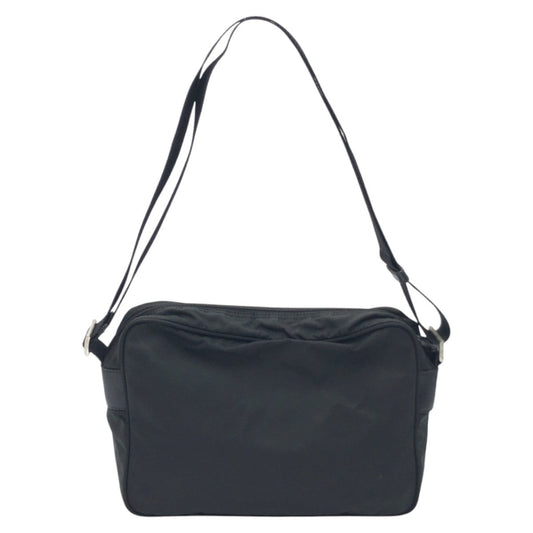 PRADA Shoulder Bag Nylon Black black Shoulder Bag Unisex Test Triangular logo mens Used Authentic
