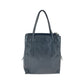 PRADA Tote Bag leather Black SilverMetal Tote Bag Shoulder Bag Women Used Authentic