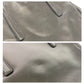 PRADA Tote Bag leather Black SilverMetal Tote Bag Shoulder Bag Women Used Authentic