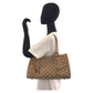GUCCI Tote Bag 94898 GG canvas, leather Beige brown Tote Bag Shoulder Bag Women Used Authentic