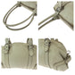 PRADA Handbag leather White SilverMetal Handbag Shoulder Bag Women Used Authentic