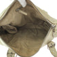 PRADA Handbag leather White SilverMetal Handbag Shoulder Bag Women Used Authentic