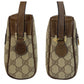 GUCCI Shoulder Bag 51 01 3552 GG Supreme canvas, leather Beige Brown Gold Metal Shoulder Bag pochette Sherry line Women Used Authentic